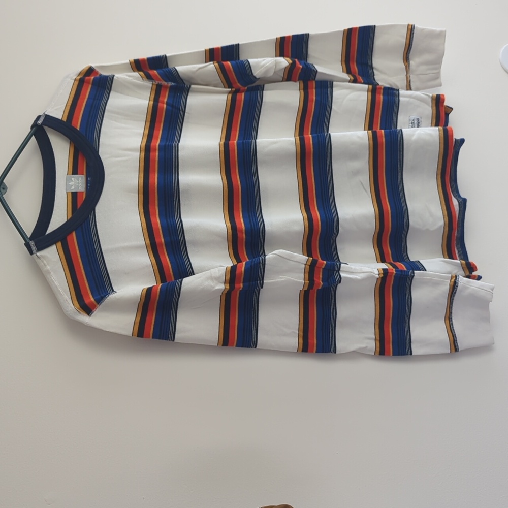 Adidas striped knit long sleeve